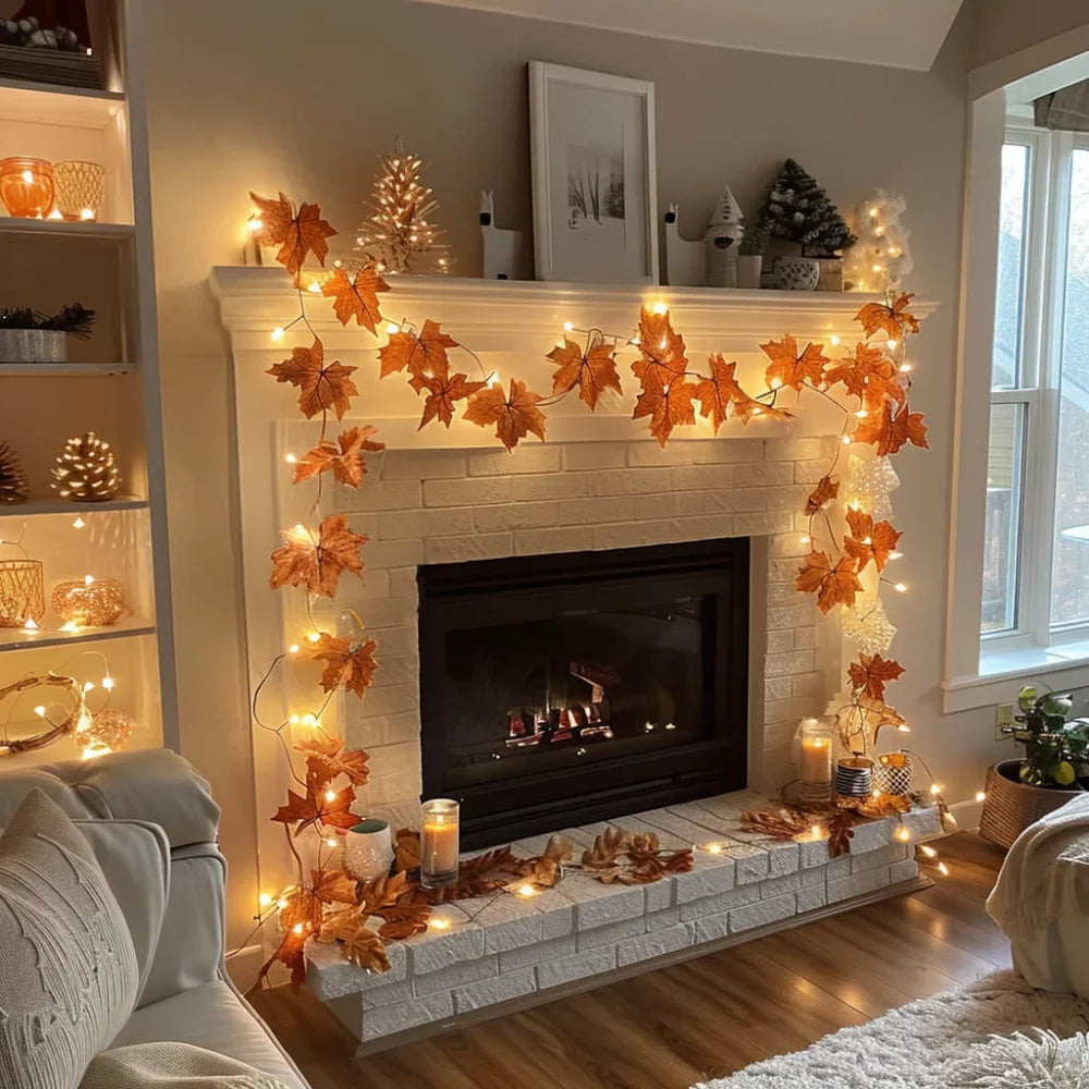 Soren – Glitzernde Girlande mit Lichterkette